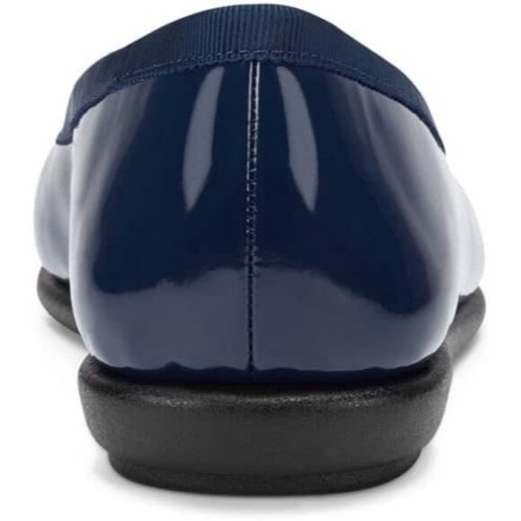 Aerosoles Women Blk Pat Pu Synthetic Polyurethane Closed Slip On Ballet Flat - Picture 3 of 10